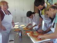 Clase de cocina del Taller de Empleo