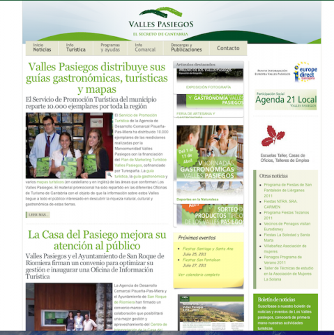 www.vallespasiegos.org aumenta su número de visitas