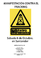 El próximo sábado manifestación contra el fracking en Santander