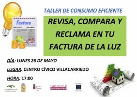 Taller de Consumo Eficiente “Revisa, Compara y Reclama en tu factura de la luz”