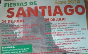 Fiestas de Santiago en Saro