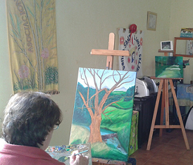 Taller de pintura y dibujo en Escobedo de Villafufre