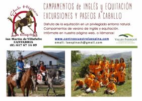 Campamentos de inglés y equitación en Valles Pasiegos