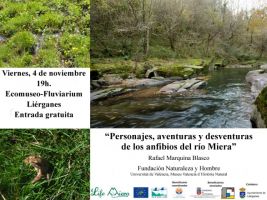 Charla sobre anfibios del río Miera en el Fluviarium