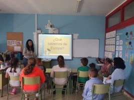Taller con escolares en San Pedro del Romeral