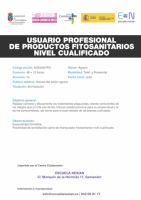 Curso formativo de productos fitosanitarios