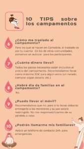 Tips para campamentos
