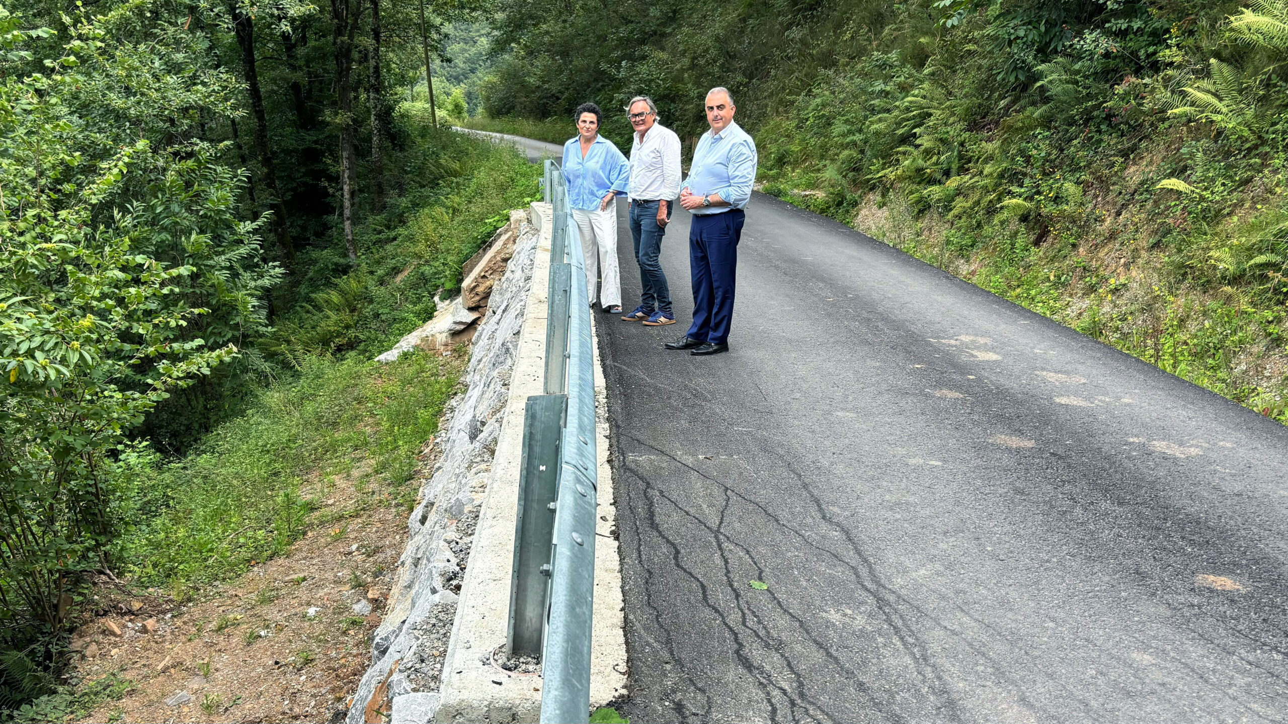 Fomento finaliza la reparación del hundimiento de la carretera de Bucimprum en Vega de Pas