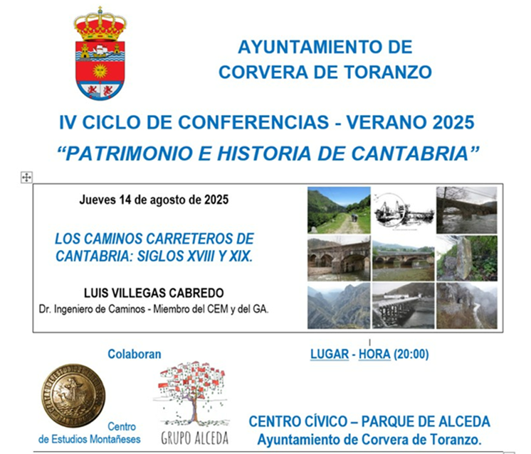 Ciclo de Conferencias – Verano 2025  «Patrimonio e Historia de Cantabria».