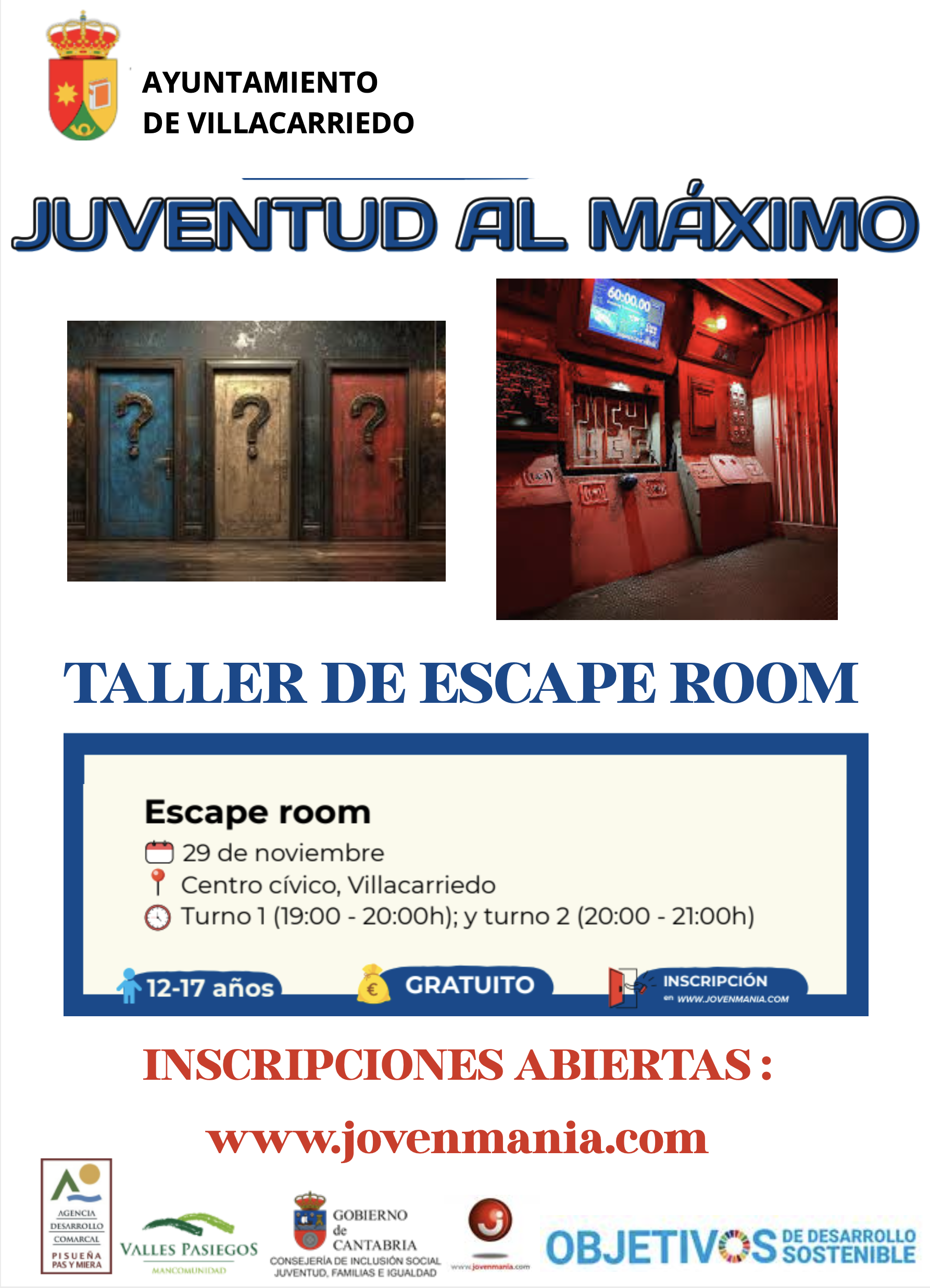 Actividades «Juventud al Máximo» en Villacarriedo