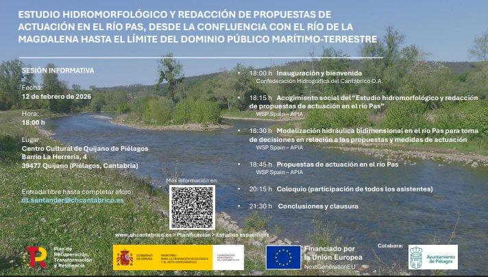 Sesión informativa sobre el estudio hidromorfológico del río Pas en Quijano de Piélagos